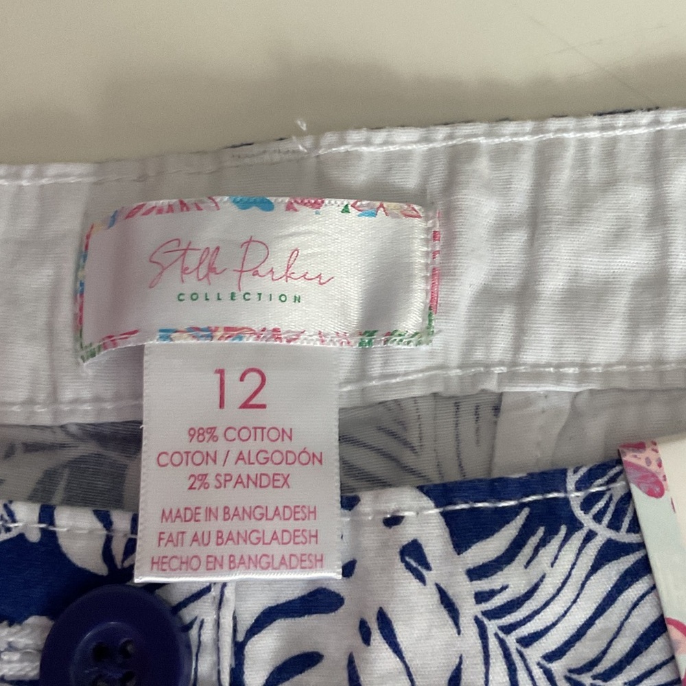 Stella Parker Women's Blue Floral Shorts - Picture 5 of 12